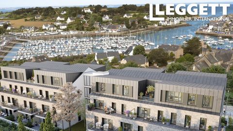 A23083HL22 - In the Côtes d'Armor region of Brittany, in PLÉNEUF-VAL-ANDRÉ, a historic family seaside resort, this magnificent residence is part of a 3-storey development overlooking the port of Dahouët. 27 flats from T2 to T5 with terraces and balco...