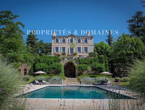 Near Aix en Provence. Estate of 65 hectares, 11 hectares of vines, very beautiful country house overlooking the vines and the surrounding countryside. A large bastide developing some 600 m², two guest houses. The bastide has been completely renovated...
