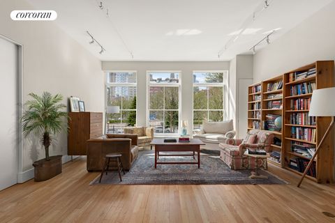 Coveted loft proportions and wide-open leafy views await in this sun-drenched two-bedroom plus office, two-bathroom condominium on desirable Laight Street. Key-locked elevator access delivers you directly to this contemporary 2,425-square-foot home, ...