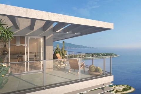 New high-end eco-responsible residence made with exceptional materials and located in a protected natural environment. The residence offers a unique 180 degree and exceptional view from its majestic promontory, of the Principality of Monaco, the Prin...