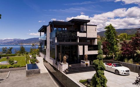 Experience the ultimate in luxury and elegance at this beautiful, modern property, nestled on the shores of Okanagan Lake in the Okanagan Valley. Designed as a contemporary castle, with remarkable architecture and interior design. Every detail is car...