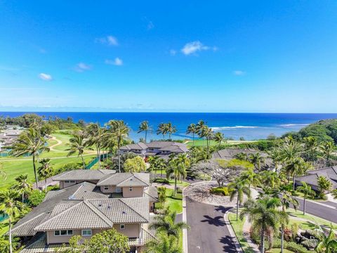 Indulge in the pinnacle of luxury living with this exceptional 3 Bedroom 3.5 condo nestled in the prestigious Ka`iulani of Princeville. Adorned with stunning views of the Prince course’s 8th fairway, the expansive covered lanai beckons you to savor m...