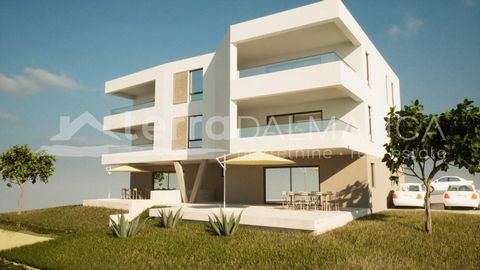 A three-room apartment with a large terrace is for sale. It is located in a building of modern architecture with a total of six apartments. The building is located in a quiet part of Tribunj and is only 10 minutes' walk from the beach and 15 minutes'...