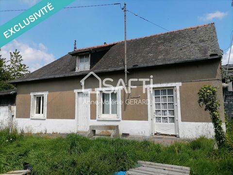 Located in Louvigné du Désert, near the Super U, pharmacy, restaurant, school..., house to renovate including a kitchen (14m²), a living room (22m²) with a chimney and a bedroom (18m²). Upstairs: attic above which could be converted (20m² approx). Th...