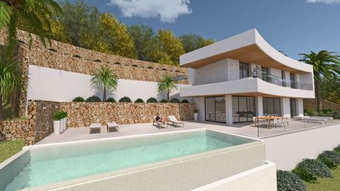 New build villa with sea views for sale in Javea, oriented to the south and located in a quiet location. The villa has on the ground floor a spacious living dinning room with a fully equipped open kitchen, from the living room you have access to the ...