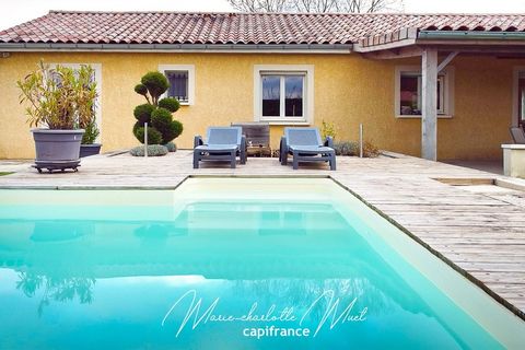 Maison de plain pied 4 chambres avec piscine