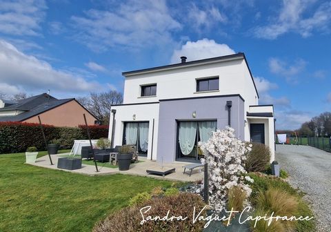 Maison 5 pièces contemporaine de 127 m² à La Chapelle-Caro (56 460) 30 min de Vannes