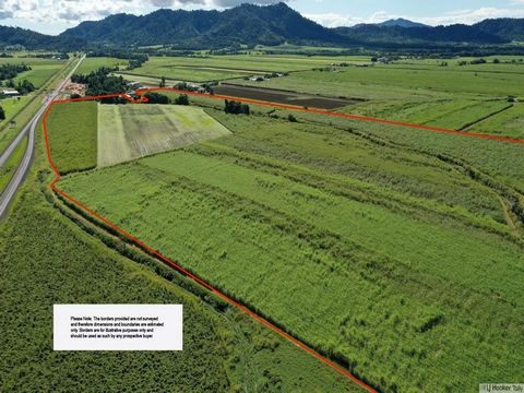 This approx. 28.77 hectare property is located just off the Bruce Highway in East Feluga. With roughly 61 acres currently under cane, a barracks and machinery shed on the property as well as a creek that flows all year round; this property is well wo...