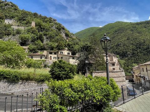 For sale in Piedipaterno, in the municipality of Vallo di Nera, independent portion with private courtyard. The interior of the house consists of a spacious hall, an eat-in kitchen equipped with all the necessary comforts, a cozy living room, a bathr...