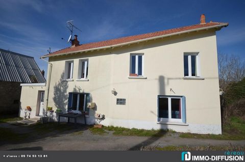 Fiche N°Id-LGB149214 : Issoudun letrieix, sector Campagne, Country house of about 102 m2 including 7 room(s) including 2 bedroom(s) + Land of 565 m2 - Construction Pierres de pays - Ancillary equipment: garden - garage - double glazing - fireplace - ...