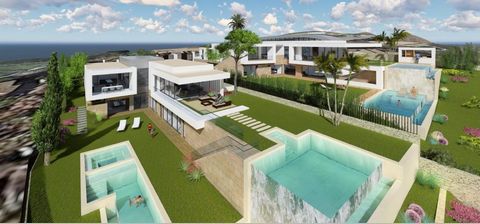 SEA VIEW DEVELOPMENT OPPORTUNITY! Two adjoining development plots of 1200m2 each with panoramic sea views. Full project included with architects plans and planning permission approved to build two contemporary sea view villas (estimated resale value ...