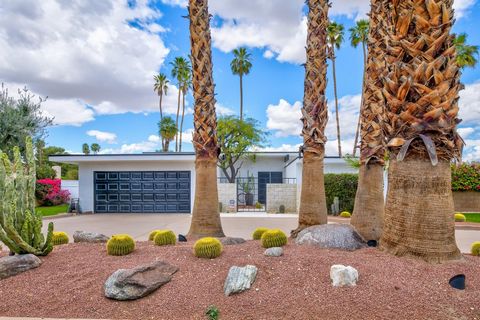 Modern Elegance, Breathtaking Mountain Views and Custom Updating throughout. Situated in the Tamarisk area on 1/3 acres offering the ultimate in privacy. The interior is enhanced with natural lighting from floor-to-ceiling, wall-to-wall sliding glass...