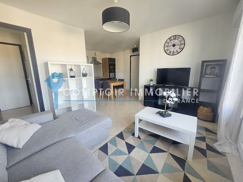 Montpellier Ouest / Celleneuve located in a secure residence f3 of 55 m2 with a magnificent unobstructed view. This completely refurbished apartment consists of a kitchen open to the living room, 2 bedrooms and a shower room. The plus: a parking spac...