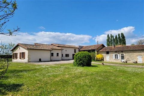 Beautiful farmhouse with two bedrooms on the ground floor and two more upstairs. The property is situated at the end of a cul-de-sac in a small, quiet hamlet 10 minutes from Ruffec. The rooms are high-ceilinged and bright, and the whole house has und...