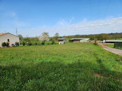 Confolens - a hamlet close to the town. Constructable land, all grassland. There is a easy connection to water and electric but the new owner will have to arrange this.