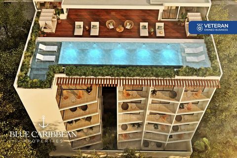 Welcome to your dream retreat in the heart of Playa del Carmen, where convenience meets tranquility. This remarkable condo is strategically located just steps away from the vibrant 5th Avenue, a mere two minutes from bustling commercial areas, and a ...