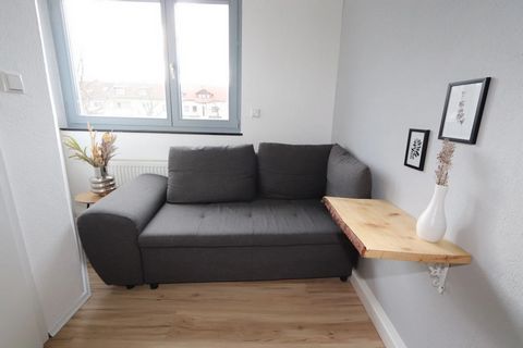 The two-room apartment is fully equipped and offers everything you need for a short or longer stay in Karlsruhe. It is located on the second floor of a house in Karlsruhe-Knielingen. The kitchenette is equipped with pots, dishes, a fridge, a Senseo c...