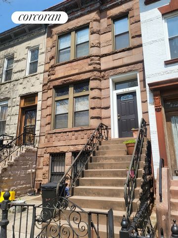 Two unit brownstone townhouse 19x55 ft, built 1899, in Bedford Stuyvesant - has had one owner for the last 50 years. Basement is above grade and measures 1049 sf. Some original details include high ceilings, pocket doors, fireplaces and parquet floor...