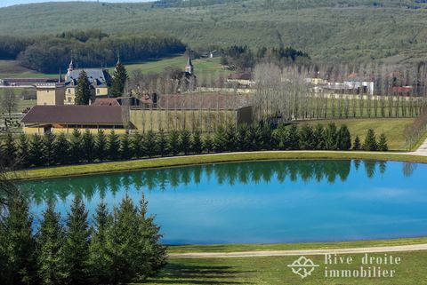 One hour drive from Geneva Unique castle and equestrian estate Located in a quiet and sunny valley, this extraordinary estate has been fully restored by the the best european craftsmen. In his current shape since the 19th century, this refined and el...
