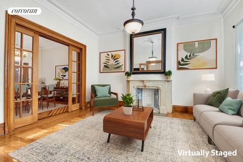 Originally constructed in 1876, 125 Milton Street stands as a distinguished one-unit brick townhouse within a row of four neo-Grec houses designed by the renowned Thomas C. Smith. Nestled on a coveted block in Greenpoint's Historic District, this che...