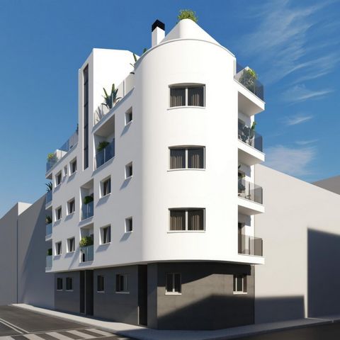 NEW BUILD APARTMENTS IN TORREVIEJA. . New Build apartments and penthouses in Torrevieja.. . New Build residential of 12 exclusive 1 and 2 bedrooms, 1 and 2 bathrooms apartments and penthouses, with open plan kitchen and living area, large, fitted war...