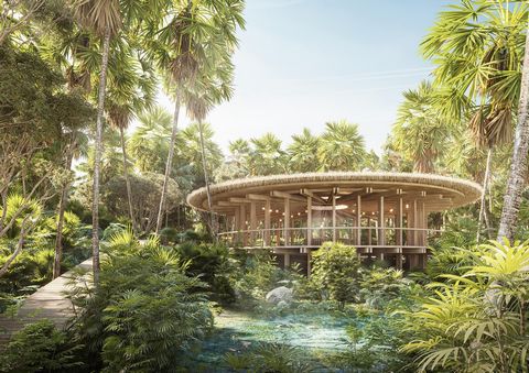 A residential development with a sense of healing that only a few will discover. Few because Jangala is hidden in the jungle of Nuevo Tulum, the limited access will allow you to live this experience in a personal and private way. It is a development ...
