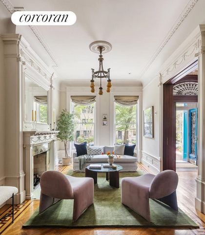 This 4-story single family limestone is an architectural standout situated along the gold coast of historic Park Slope. Built in 1899 by noted Brooklyn architect-builder Peter J. Collins, it stands on one of the most coveted, Landmarked, tree-lined b...