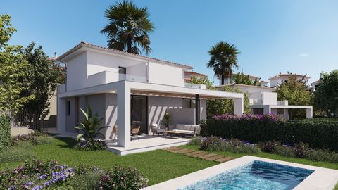Nytt boende i Cala Romántica Drömmbostad med Mallorcas bästa stränder runt omkring Denna villa med 2 sovrum ligger i ett nytt projekt som för närvarande byggs i Cala Romantica. Den har en boarea på 75m2 plus en privat terrass på 45 m2 och en trädgård...