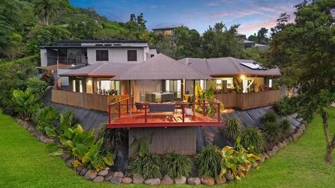 Positioned at the top of the street on an elevated corner block with stunning valley and rainforest views and surrounded by tranquil mountains. This spacious and private family home with bespoke gazebo, relaxing spa and multiple living zones is ready...