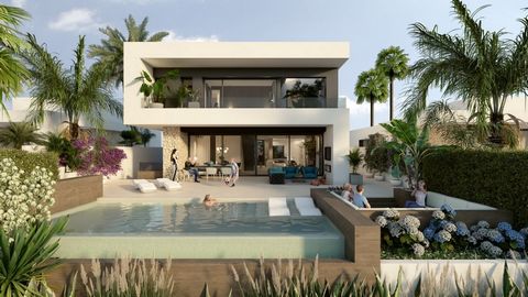 Nieuwe villa met luxe afwerkingen, eerste lijn van de golf baan in la Finca Golf.~ De woning beschikt over 2 verdiepingen met 3 slaapkamers, 3 badkamers, master met walk-in closet, vloerverwarming (gehele woning), privétuin met infinity pool en chill...