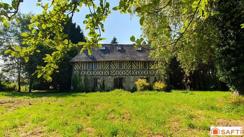 Maison normande à restaurer, 1,5Ha dont partie constructible