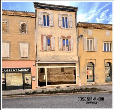 A vendre BOULOGNE SUR GESSE (31)- maison ville 130 m² -2 chambres terrasse + local professionel 65 m²