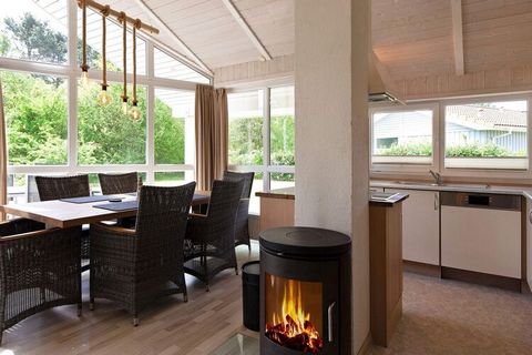 These luxurious Danish-style wooden holiday homes are located in OstseeStrandpark Grömitz. The modern decor with panoramic windows, light wooden walls and sloping walls helps to make the houses look bright and inviting. On cool evenings you can soak ...