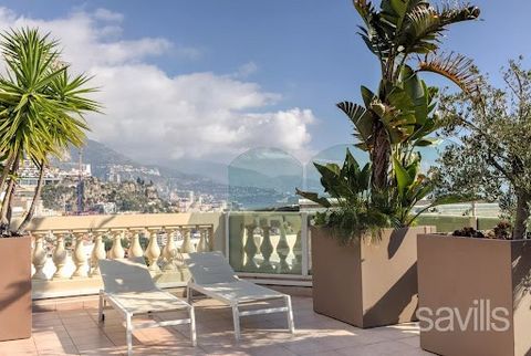 Exclusive and ideally located at the entrance of Monaco, in a prestigious residence with swimming pool, this magnificent four-room apartment boasts breathtaking sea views and a stunning panorama of the Principality. A spacious terrace and a sublime v...