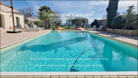 VERTOU, 9 km from NANTES, Beautiful contemporary residence on more than 8000 m2 including building land allowing construction of a second house and/or garage for vehicle collector and/or artist studio, real estate investment, etc... ! + swimming pool...
