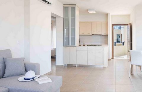 Aphrodite Beachfront Apartment 107 is located west of Crete in the region of Chania, only 15 minutes from the city of Chania and the Leptos Panorama Hotel . It is part of the internationally awarded project ‘Aphrodite’ and is set on a sea front locat...