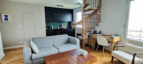 I am renting my apartment from May 9th until the end of September 2024. It's a splendid, bright and cosy duplex near the Canal Saint-Martin. On the top floors of a recent building, well insulated, quiet and not overlooked (9th floor with elevator). W...