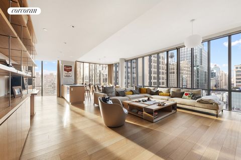 Luxury residence in Pritzker Prize-winning Renzo Piano's 565 Broome SoHo. Corner residence with floor-to-ceiling windows with plenty of natural light. Welcome to an unparalleled expression of luxury living at 565 Broome SoHo. Behold this flawless 1,6...