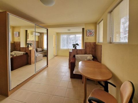 We are pleased to offer you this spacious 1 bedroom apartment in the coastal town of Sveti Vlas, within 700 m to the sea. Living area – 52 sq.m., comprising of: - kitchen with living-room, 1 bedrooms, bathroom and toilet, and a big closed terrace. Th...