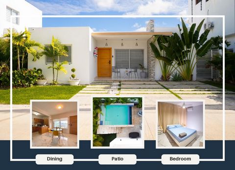 CHARMING VILLA IN PUNTA CANA - FULLY FURNISHED WITH PICUZZI  Welcome to this beautiful villa nestled in Punta Cana, Dominican Republic. Spanning 259.91 square meters with 120 meters of construction, this villa offers the perfect blend of comfort and ...