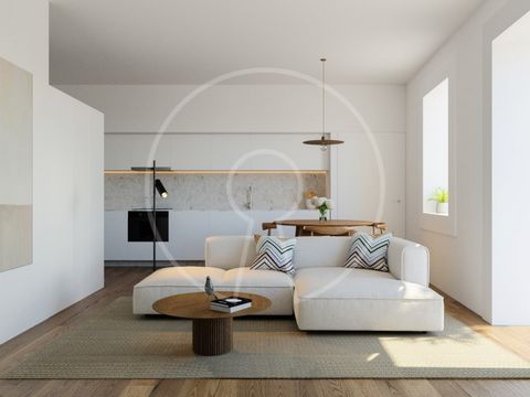 Neue T0 +1 Wohnung mit Terrasse, eingefügt in Empreendimento Santo Amaro 154. Diese Wohnung befindet sich im Erdgeschoss und besteht aus einem Wohnzimmer mit Küchenzeile, 1 Schlafzimmer, 1 Badezimmer und einer Fläche von 4,48 m2 als Abstellraum. Das ...