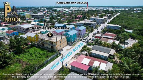 Welcome to this incredible investment opportunity in San Pedro, Ambergris Caye, Belize, one of the Caribbean’s premier tourist destinations. Presenting an impressive 8-unit apartment complex in the highly sought-after DFC area, this property offers b...