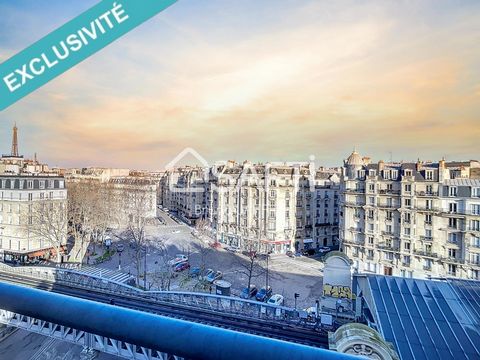 Paris 15e, Sèvres-Lecourbe, Necker, Unesco, appartement 4 pièces, 3 balcons, vue Tour Eiffel , sans vis-à-vis, lumineux, cave, parking en option