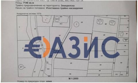 #29844158 Land plot in agricultural status, Sveti Vlas, Bulgaria Price: 616,600 euros Location: Sveti Vlas M.Yurta,Bulgaria Total area: 7,146 sq. m . Payment: Deposit 2000 euros, 100% when signing a notarial deed of ownership Ideal for investment pur...