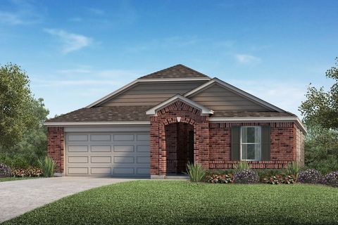 KB HOME NEW CONSTRUCTION - Welcome home to 1034 Valley Crest Lane located in Sunset Grove and zoned to Hitchcock ISD! This floor plan features 3 bedrooms, 2 full baths and an attached 2-car garage. Additional features include stainless steel Whirlpoo...