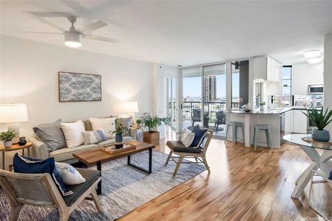 Welcome to luxury living at Honolulu Park Place! This pet-friendly, fully secured, 2 bed, 2 bath oasis in downtown is where resort style living meets modern convenience. Enter the unit and immerse yourself in the well-lit, functional floor plan with ...