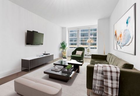 TAX ABATEMENT: 20 year 421-A tax Abatement till the 2036/37 tax year is in effect! Welcome to this luxurious one-bedroom, one-and-a-half-bathroom residence that epitomizes upscale living. Located in a prime area, the unit showcases a southern exposur...