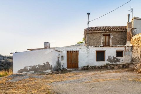 A very different rustic style Cortijo for sale in the hamlet of Fuencaliente here in Almeria Province.The property is unusual with an open plan feel with few internal doors fitted.On the ground floor there is a lounge and kitchen area with two bedroo...