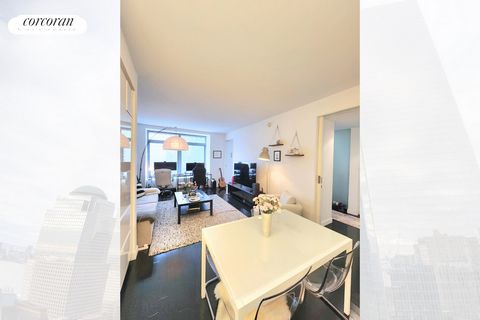 Welcome to 123 Washington, where Unit 35E is a rare 'E' line one-bedroom residence, a first sale in over 5 years at 123 Washington condominium. Experience the cutting-edge living in the W New York Downtown Residences, situated in the heart of the Fin...