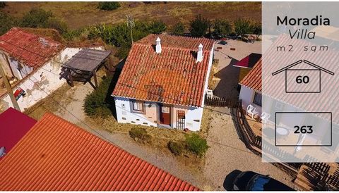 Refurbished old house T1, with two bathrooms, patio, balcony, land, located in the village of Alcarias Grandes - Azinhal - Castro Marim. New house T1 - Completely refurbished, with floor heating, independent, air conditioning. All Furnished. Garden w...